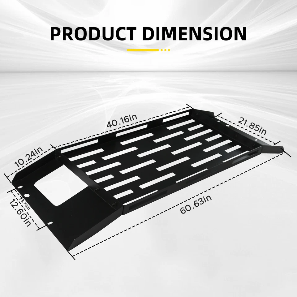 Fits 07-18 Wrangler JK Basket Interior Steel Rack Luggage Storage Carrier New Foto 2 de 4