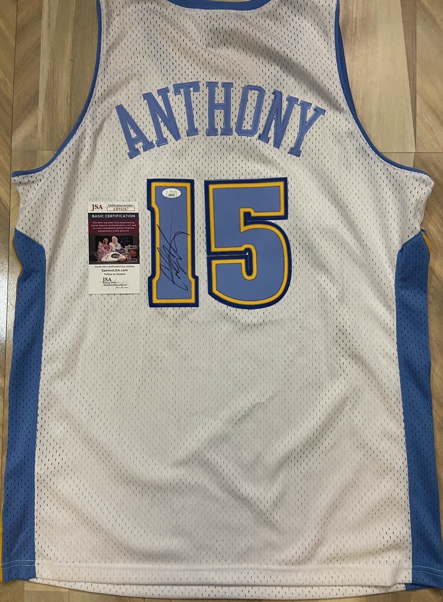 Carmelo Anthony Signed Autograph Denver Nuggets Nike Jersey