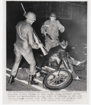 Laconia New Hampshire 1965 press photo Weirs Beach Riot Lake ...
