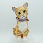 Tabby Cat Blow Mold Art Line 1993 VTG Garden Lawn Yard Ornament 6031 Ginger cat
