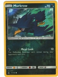 Murkrow 71/156 Sun & Moon Ultra Prism Reverse Holo Common