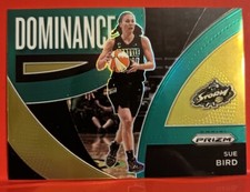Sue Bird 2022 Panini Prizm WNBA Dominance Green Prizm Card #5 Seattle Storm