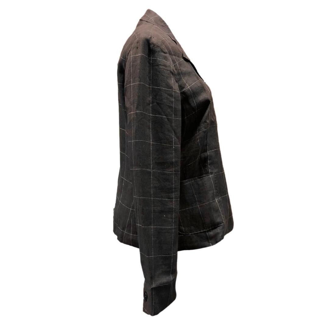 【関税込み】Max Mara ブラウン Dtrench ジャケット Max Mara Tailored jacket graph check size 44 Brown 10411272