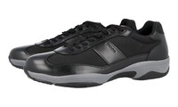 Luxus Prada Americas Cup Sneaker Schuhe 4E2911 Schwarz Leder Neu 8 42 42,5