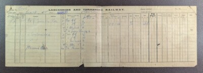 1906 Lancashire & Yorkshire Eisenbahn Burnley Waren Rechnung