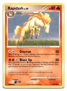 Rapidash #59/130 Diamond and Pearl Pokemon tcg