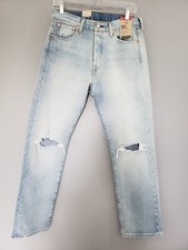 NEW Levis 501 Jeans Mens 30x30 Button Fly Distressed Cotton