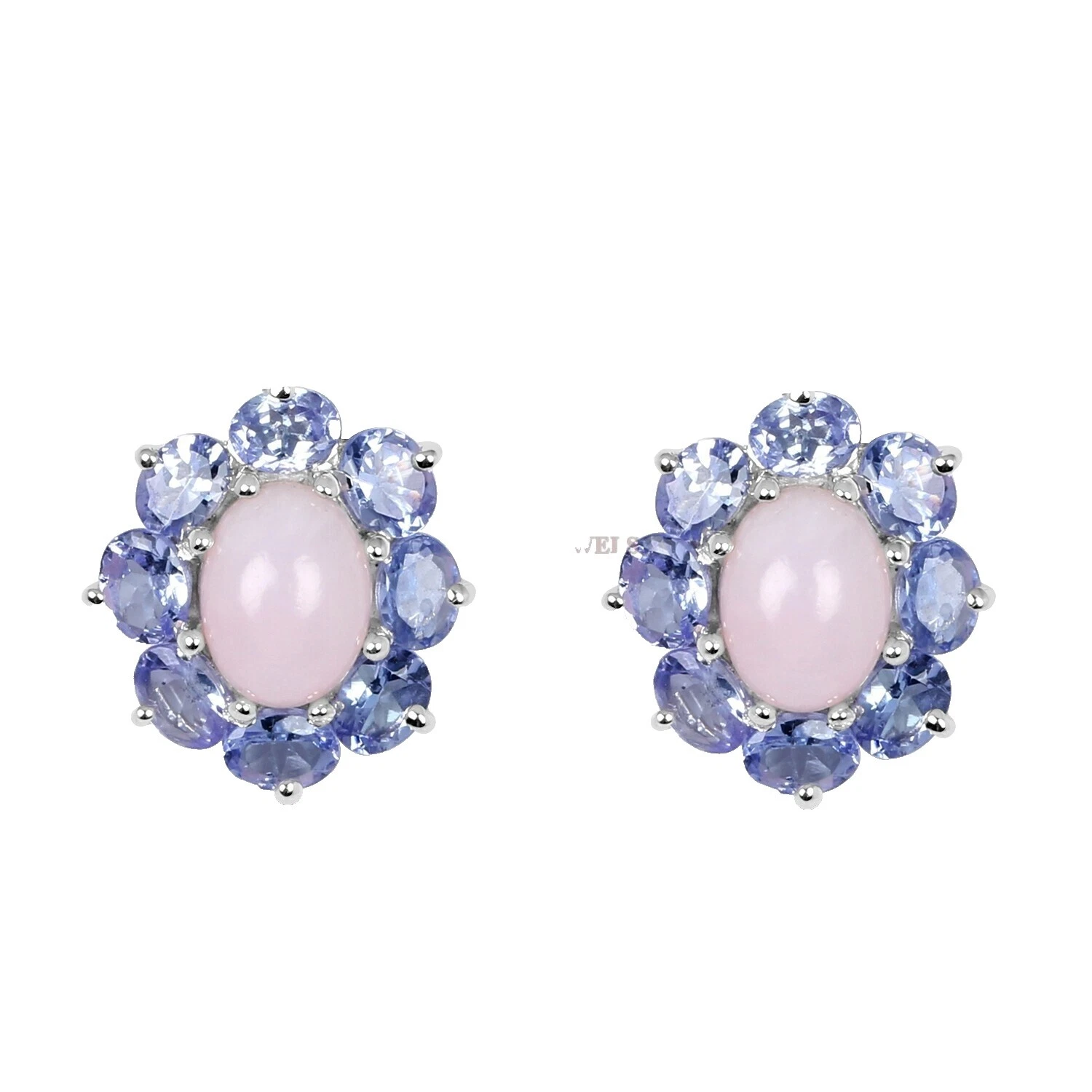 Gemelos De Plata De Ley Piedra Ópalo para hombres