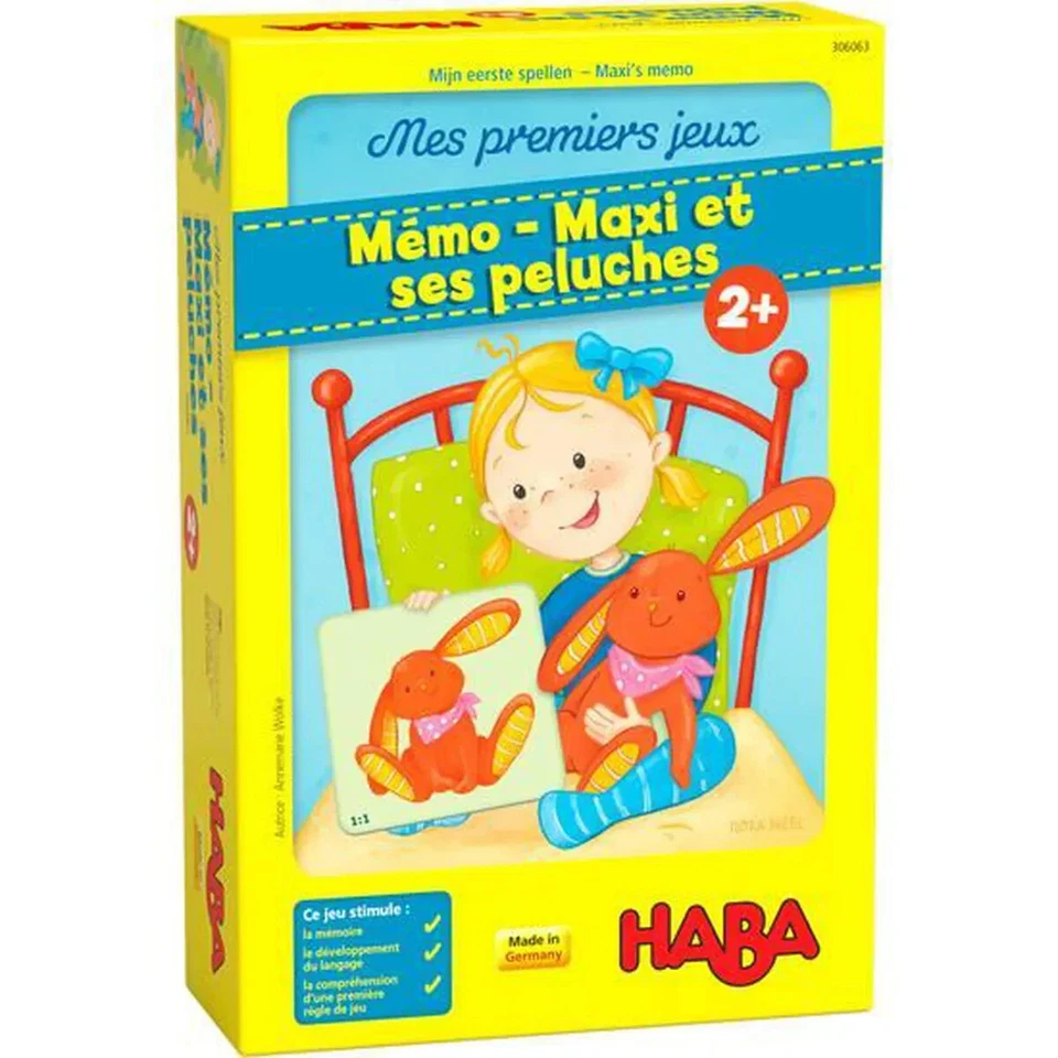 Meine Ersten Spiele Memo - Maxi ' Und Seinen Stofftiere HABA -satz Denk- + 2 - Bild 2 von 4