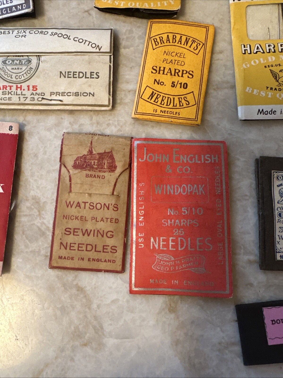 ANTIQUE Sewing Needle Lot 39 Sewing All England English War Pack Some Very Rare