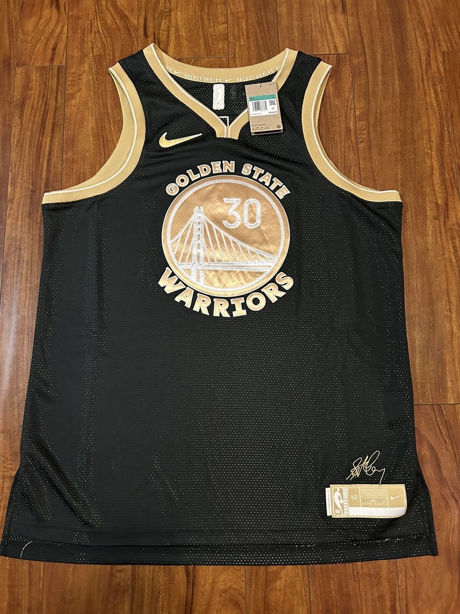 Nike Golden State Warriors Black Select Series Jersey #30 Steph Curry XL Nike Golden State Warriors Black Select Series Jersey #30 Steph Curry XL