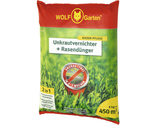 Rasendünger mit Unkrautvernichter WOLF-Garten, 10 kg / 500 m² Reg.Nr. 2786-903 - Bild 1 von 8