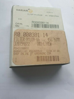 AGILENT R000038114 FILTER NYLON - 66 .45U 47MM 7MM (R4S10.6B5)