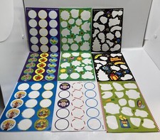 Trend Scratch  Sniff Stickers 9 Partial Sheets Rounds and Irregular Shapes READ