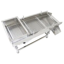 Electric Stainless Steel Sifter Linear Vibrating Screen 110V 10mm Sieve JG30-75