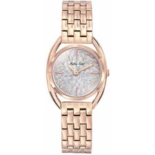 Mathey Tissot Women's Watch Saphira Silver Dial Rose Gold Steel Bracelet D933PI
