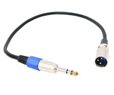 1.5FT/0.5M 1/4"/6.35mm TRS Male to 3-Pin XLR Cable Balanced Audio Interconnect
