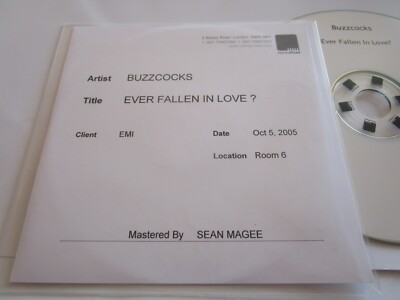 Buzzcocks   Ever Fallen In Love? Promo  John Peel Tribute Single CD