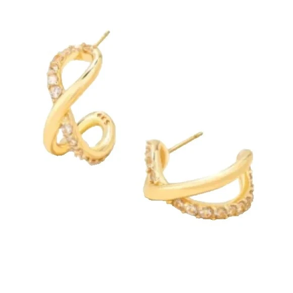 Pendientes de Moda Blanco Cristal Kendra Scott