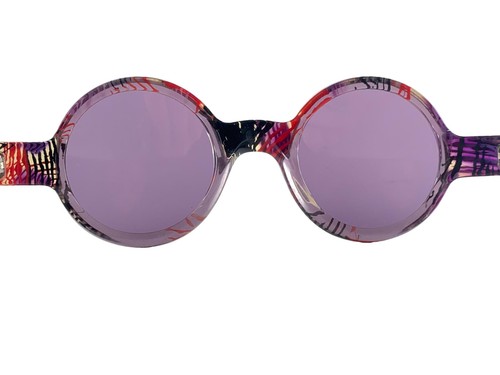 NEW VINTAGE RARE ALAIN MIKLI 0150 ROUND RED TONES FRANCE SUNGLASSES 1990 - Picture 4 of 6