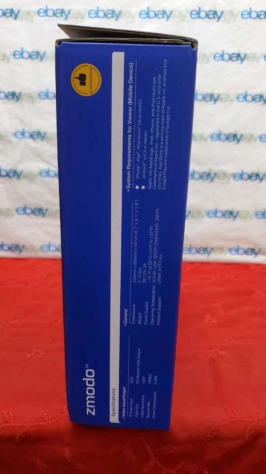 ✅️⭐️ Zmodo ZP-NB14 4CH 720P HDD Real Time Network Video Recorder "NO HARD DRIVE" - Image 2 of 4