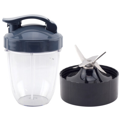 18 oz Short Cup w/ To Go Lid, Extractor Blade for NutriBullet Lean NB-203  1200W