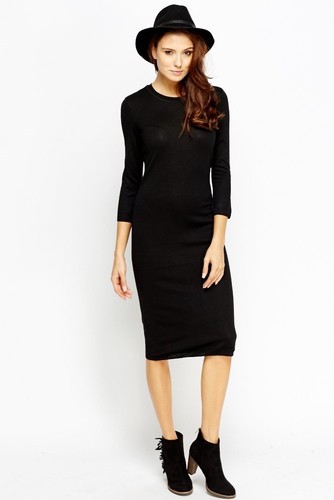 Mujer Ex H&M Jumper Damas Vestido Rodilla Mangas Largas Suéter Prenda para el torso - Imagen 9 de 13