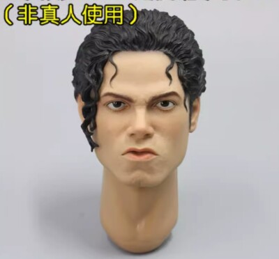 CRAFTONE 1/6 Scale Pop King MJ Head Sculpt Model for 12'' Male