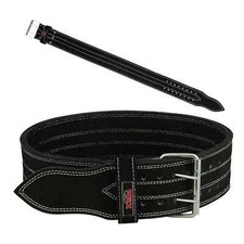 MRX Power Weight Lifting 4" Leather Belt Gym Back Support Training Belt