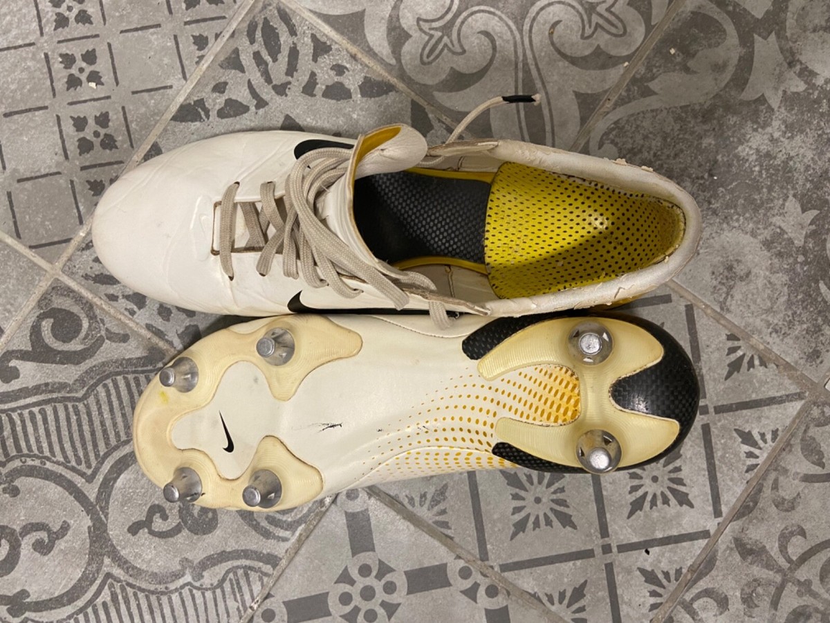 Nike Mercurial Vapor MV 3 White/Gold Football Boots Cleats SG R9