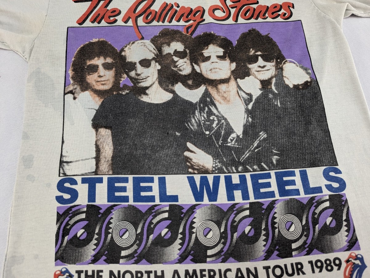 Vintage 80s The Rolling Stones Steel Wheels North American Vintage 80s The Rolling Stones Steel Wheels North American