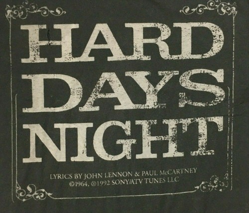 The Beatles HARD DAYS NIGHT T-Shirt Lennon McCartney Official Shirt Size XL - Picture 2 of 7