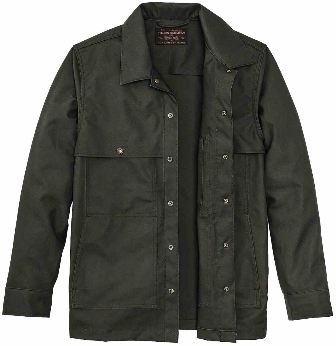 Filson Dry Tin Jac Shirt 20258678 MADE IN USA Otter Green Filson Dry Tin Jac Shirt 20258678 MADE IN USA Otter Green