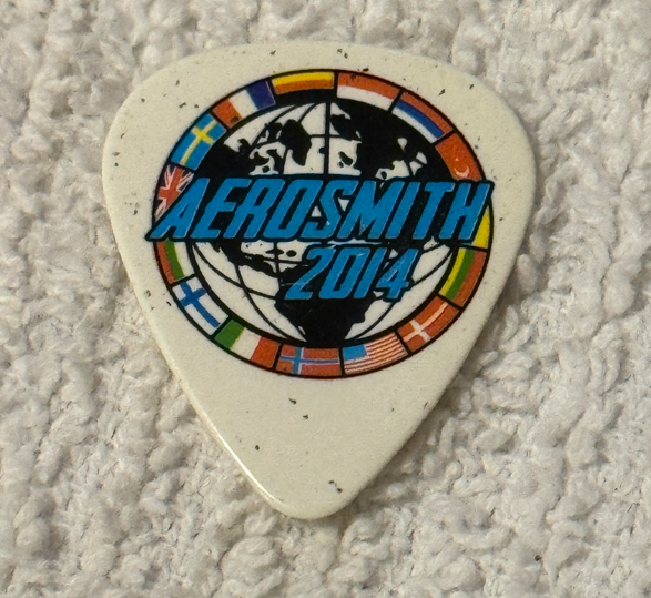 Aerosmith エアロスミス Joe Perry 2019 K ギターピック Aerosmith Joe Perry Guitar Pick Rare Tour Concert Plectrum