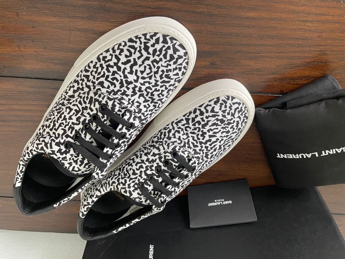 YSL Yves Saint Laurent 669330 White/Black Venice lace-up YSL Yves Saint Laurent 669330 White/Black Venice lace-up