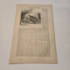 The Waite Mansion California c. 1876 Engraving (387)