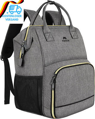 MATEIN Laptop Lunch Rucksack, 17'' Picknick Rucksack Für Damen Und Herren Mit Iso