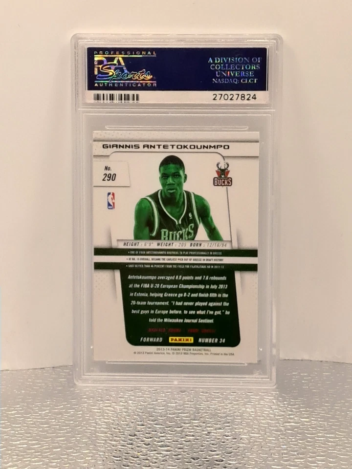 2013-14 Panini Prizm - #290 Giannis Antetokounmpo (RC) - Image 2 of 2