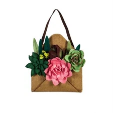 Envelope of Succulents Door Décor 2DHB1554 Evergreen Door Hanger