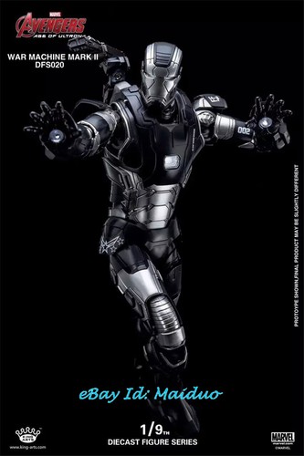 KING ARTS IRON MAN War Machine MK2 Action Figure 1:9 Scale Collectible Gifts New - Picture 9 of 12