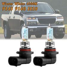 2X 9045 9145 Halogen Fog Light Driving Light Bulbs 4200K For GMC Canyon 04-2012