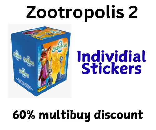 ZooTropolis 2  - Spare Single Stickers - Panini - Pick your own - Complete album