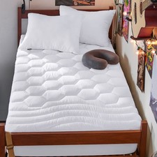 Bedsure Twin XL Mattress Pad Deep Pocket Pillow Top Mattress Topper Quilted