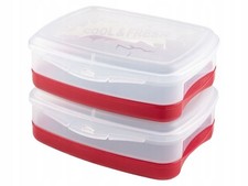 2 Frischhaltedosen mit Khlakkus 08l Lebensmittelaufbewahrung BPAfrei