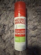 NATURE'S MIRACLE DOG STAIN ODOR REMOVER 17.5oz Aerosol Deep Foaming Action