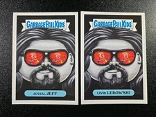 Coen Brothers Jeff Bridges The Dude Big Lebowski Garbage Pail Kids 2 Card Set