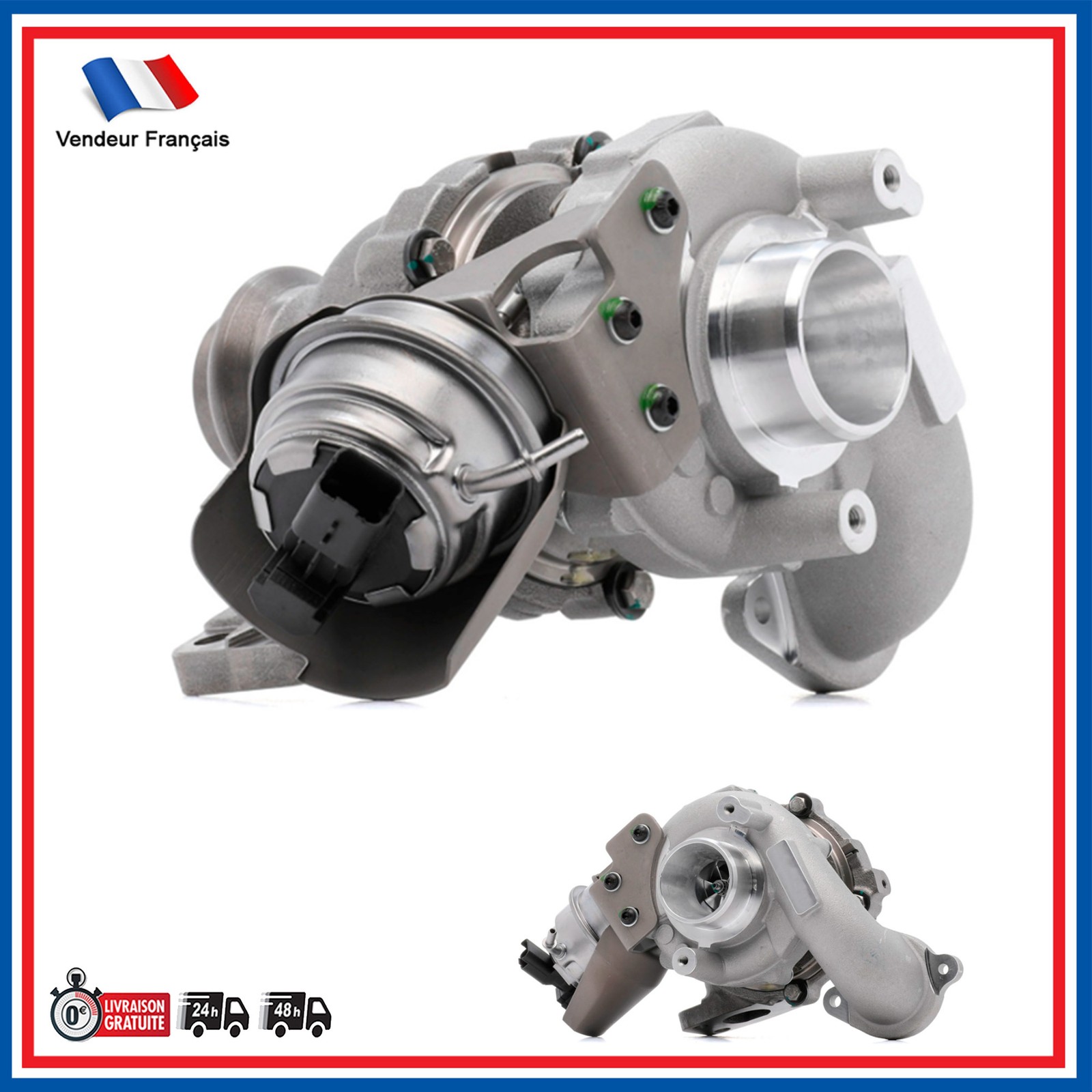 Turbocompresseur moteur 1.6 BlueHDi Peugeot 208 308 3008 - Pièce Auto 9804119380