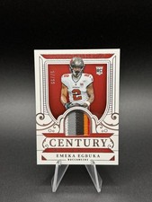 2025 Panini National Treasures - Century Materials Emeka Egbuka Rookie 57/99