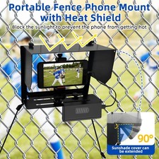 Cell Phone Fence Mount with Shade for Game Changer Mounting Kit Compatible with
