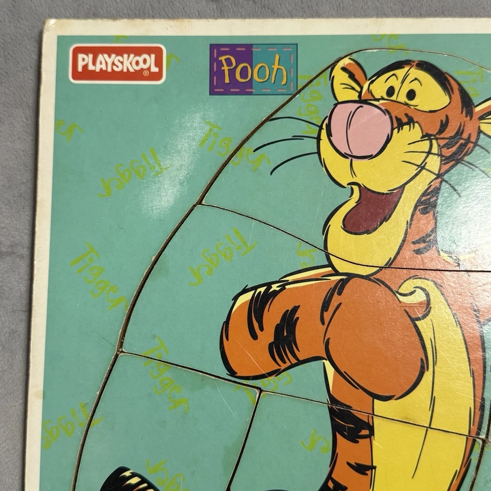 Vintage Disney Playschool 9 Piece Wooden Puzzle Tigger That's Me Ages 2-5 - Image 4 of 4